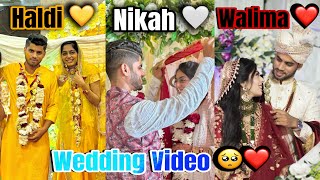 Haldi Nikah Walima Ek Saat uncut ❤️ Huda appi ki Shaadi Ki video  Fokats  Abresh amp Zeeshan [upl. by Heck642]