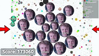 Covering the ENTIRE Map in Agario 173060 Score  Agario World Record [upl. by Nostrebor13]