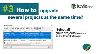 Isatisneo How to3 upgrade several projects at the same time [upl. by Arval]