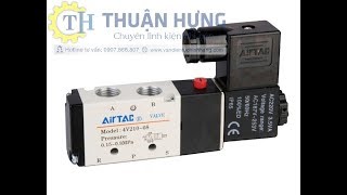 Van Điện Từ Khí Nén AIRTAC 4V21008 Bán Van Khí Nén 52 Điện 220V 24V [upl. by Aekim]