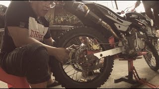 XR150L 520 sprocket set installation and review 1352 [upl. by Airakaz347]