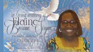 Home Going Service of Sis Elaine Siryon [upl. by Uokes]