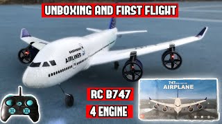 🔥🔥 RC BOEING 747400 UNBOXING amp FIRST FLIGHTS [upl. by Wehttan]