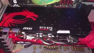 Msi Gtx 970 backplate installation [upl. by Neerihs]