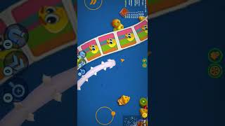 Worm zone🐛 pro slither snake ❤️best gameplay😎 Top rank 1 shorts wormszone [upl. by Horvitz294]