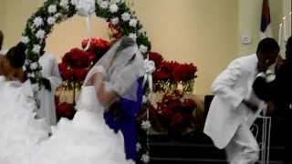 Pastor Johnny Brown and Rachel Dixons Holy Ghost Wedding Praise Break 122212 080MOV [upl. by Ahouh]