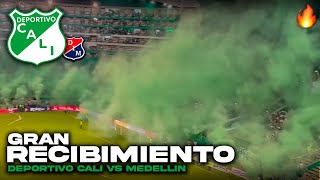 🔥🟢SALIDA HINCHADA del DEPORTIVO CALI vs Medellín 20 Hoy desde la tribuna Estadio Palmaseca [upl. by Ramyaj]