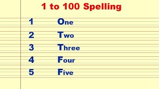 1 to 100 spelling  1 to 100 spelling english  Ujjwal Lakshya [upl. by Elata]