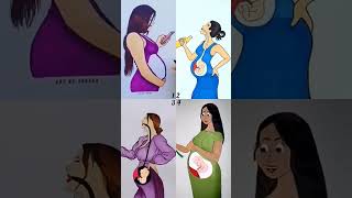 It depends on the mother how her baby will be taheraarts animationvideo shorts pregnancymom art [upl. by Rae500]