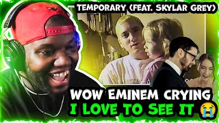 Eminem  Temporary feat Skylar Grey Official Music Video Reaction [upl. by Ael143]