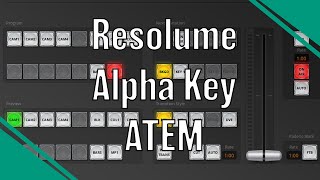 Resolume Alpha keys in ATEM video mixer [upl. by Malinin]