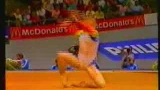 DANIELA SILIVAS 1987 WORLDS TEAM COMPFLOORPERFECT 10 [upl. by Ennylhsa904]