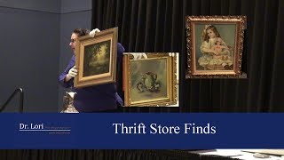 Thrift Store Finds  Paintings Valued by Dr Lori [upl. by Lladnyk416]