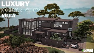 Luxury Ocean View Villa in Windenburg  NoCC  Stop Motion Build  The Sims 4 [upl. by Neleb]