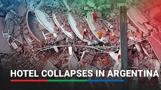 Hotel collapses in Argentina mayor suspects irregularities  ABSCBN News [upl. by Netsryk]