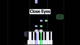 Close Eyes  DVRST  Piano Tutorial [upl. by Notac]