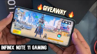 Infinix Note 11 BGMI Gaming Test with FPS amp Heating  PUBG Mobile Gameplay Hindi [upl. by Anerb18]