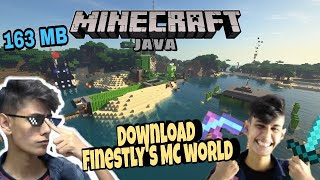 Visiting Finestlys minecraft world in RTX  Finestly world Download [upl. by Walliw]