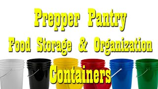 Prepper Pantry Food Storage amp Organization Containers [upl. by Smail]