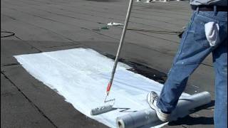 How to Install Elastomeric Roof Coating  Flat Roofs [upl. by Lalittah]