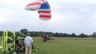 Landing powered parachute [upl. by Neelac]