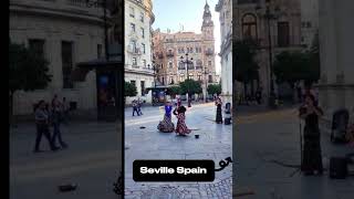 Flamenco Street Performance Seville Spain flamenco spain dance [upl. by Ahsaercal]