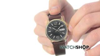 Marc by Marc Jacobs Mens Fergus Watch MBM5077 [upl. by Esenahs898]