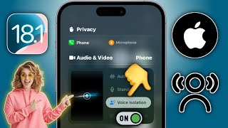 iOS 18  Come attivare lisolamento vocale iPhone [upl. by Bollinger]