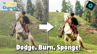 How to Use Photoshop Elements Dodge Burn and Sponge for Photo Retouching [upl. by Octavius]