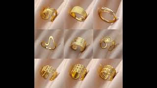 Gold 💍Ring designs latest designgoldring fashionstyles [upl. by Rianna]