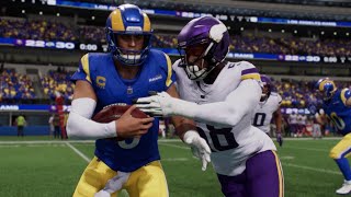 Los Angeles Rams vs Minnesota Vikings  NFL Thursday Week 8 2024 Full Highlights  Madden 25 Sim [upl. by Nolur]