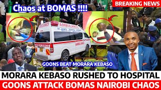 CHAOS at BOMAS🚨 MORARA KEBASO RUSHED to HOSPITAL after GOONS ATTACK BOMAS INJURING his HEAD😭 [upl. by Anileba]