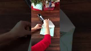 How to wrap a present diagonally and use less wrapping paper [upl. by Aaberg]