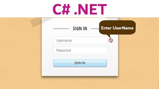 Validation With Error Provider in C NET [upl. by Lumbye]