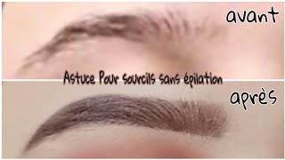 SOURCILS PARFAIT  Ma Technique Pour Avoir De Beaux Sourcils Sans Epilation  حواجب مثل المحترفين [upl. by Laise620]