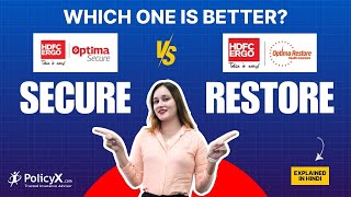 HDFC ERGO Optima Secure VS Optima Restore  Which one is Better Health Insurance Comparison PolicyX [upl. by Paff]