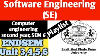 Software Engineering SE  ENDSEM Playlist unit 3456  SPPU Computer Engineering [upl. by Janek]