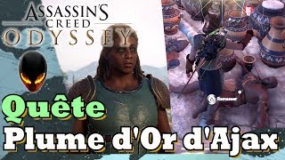 ASSASSINS CREED ODYSSEY Quête  Plume dOr dAjax  Localisation [upl. by Revert]