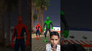 SpiderMan ⛔ red SpiderMan hello SSpiderMan green SpiderMan gta sshorts shortvideos [upl. by Essa689]