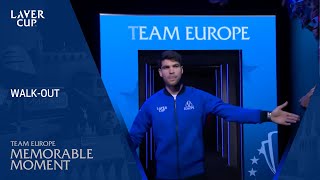 Team Europe WalkOut  Laver Cup 2024 [upl. by Ohploda]