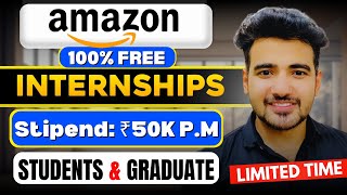 Amazon Free Internships 2024  Amazon Hiring Interns Online  Internship For Graduate Students [upl. by Julianne973]