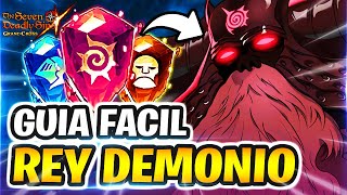 GUÍA BATALLA DEL REY DEMONIO INFIERNO CON 1 EQUIPO SUPER FÁCIL  Seven Deadly Sins Grand Cross [upl. by Eddi803]