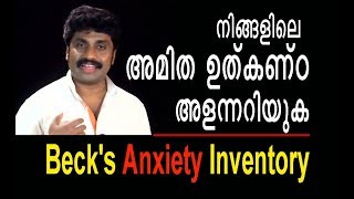 Anxiety disorder  Phobic disorder Beck Anxiety Inventory  MALAYALAM [upl. by Lirpa261]