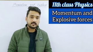 Momentum and explosive forces  in UrduHindi  11th class physics  physics ka safar [upl. by Sayer]