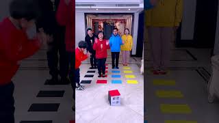 Color Box Challenge Who Stepped On The Trap Funnyfamily Partygames [upl. by Norre512]