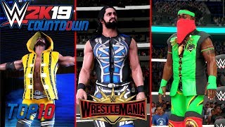 WWE 2K19 Countdown Top 10 Wrestlemania 35 Attire [upl. by Acnalb510]