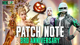 NEW HALLOWEEN 🎃 3rd ANNIVERSARY  PATCH NOTE  NEW STATE MOBILE 😁  MUST WATCH [upl. by Caplan535]