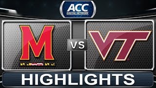 2013 ACC Football Highlights  Maryland vs Virginia Tech  ACCDigitalNetwork [upl. by Llertnom]