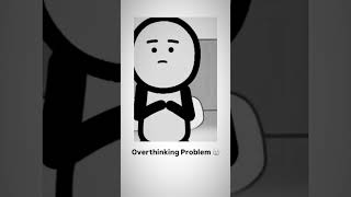 Over thinking  mental health 😞shortvideo youtubeshorts shorts 2danimation sad art cartoon [upl. by Iramat]