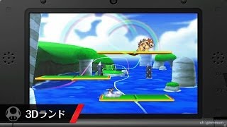 スマブラ 3DS版のステージ（初期化爆弾の森、3Dランド、汽車、ゲルドの谷、フェリア闘技場） Smash Bros [upl. by Alver]